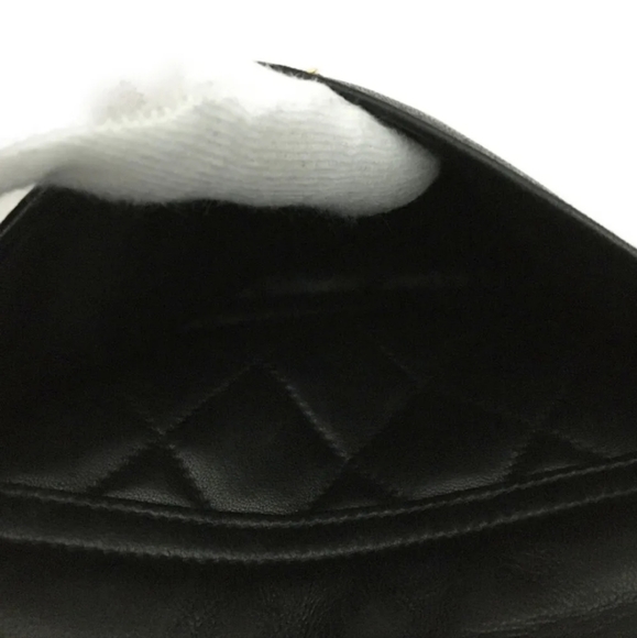 CHANEL Quilted Matelasse CC Logo Lambskin Backpack Black - Picture 11 of 11